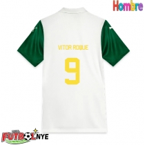 Camiseta Palmeiras Vitor Roque #9 Visitante Equipación 2025-26 manga corta